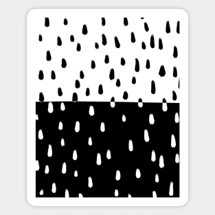 Monochrome dot abstract illustration Magnet